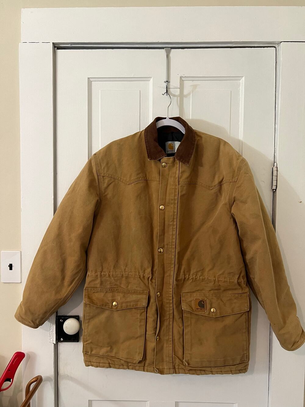 Carhartt C05BRN Chore Coat Vintage 1998 Workwear duck canvas men’s large brown